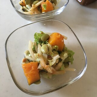 青大豆とかぼちゃのサラダ